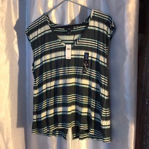 Fun Multi-Striped Top w/ Slit Back